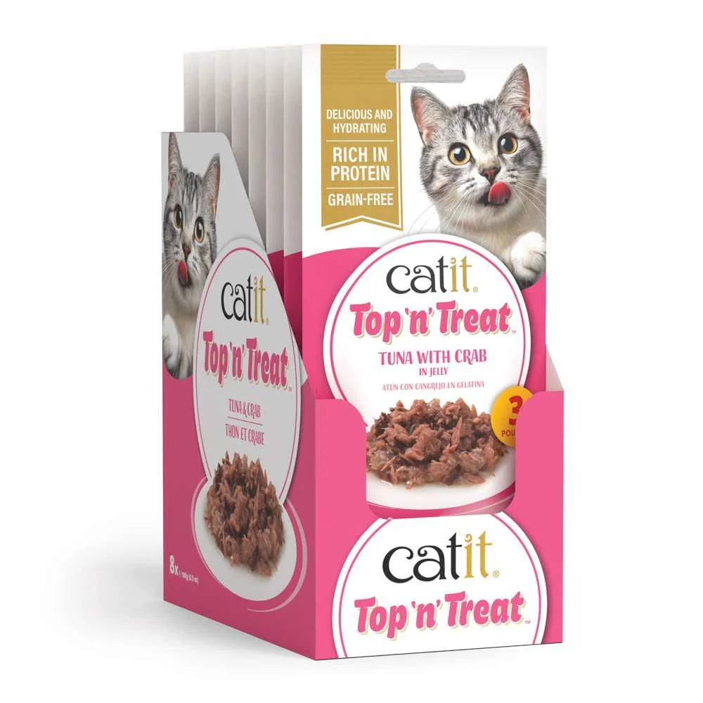 Catit Top n Treat Tuna & Crab 8 Pack (24x60g)
