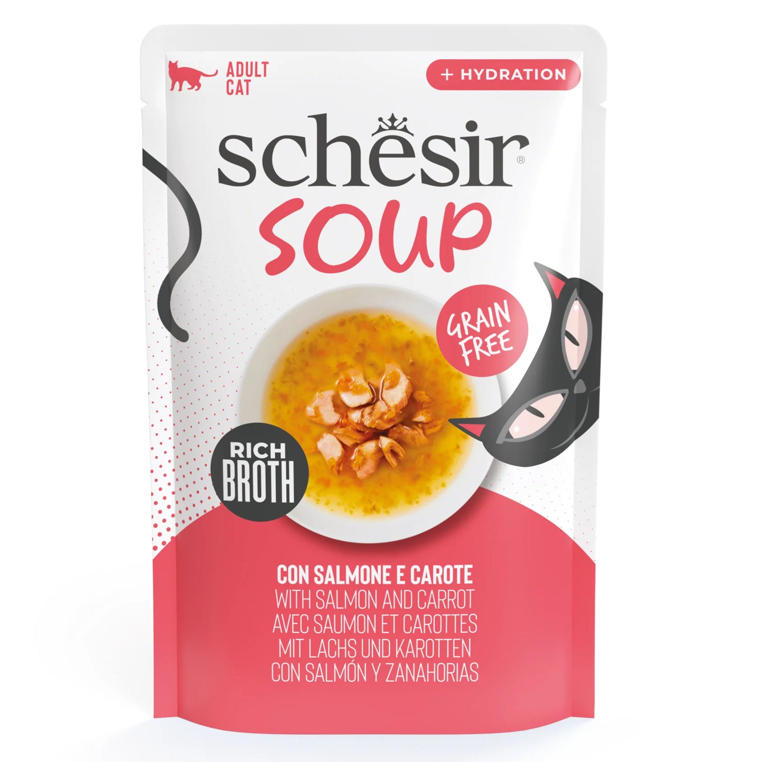 Schesir Soup Salmon with Carrots 12 x 40g
