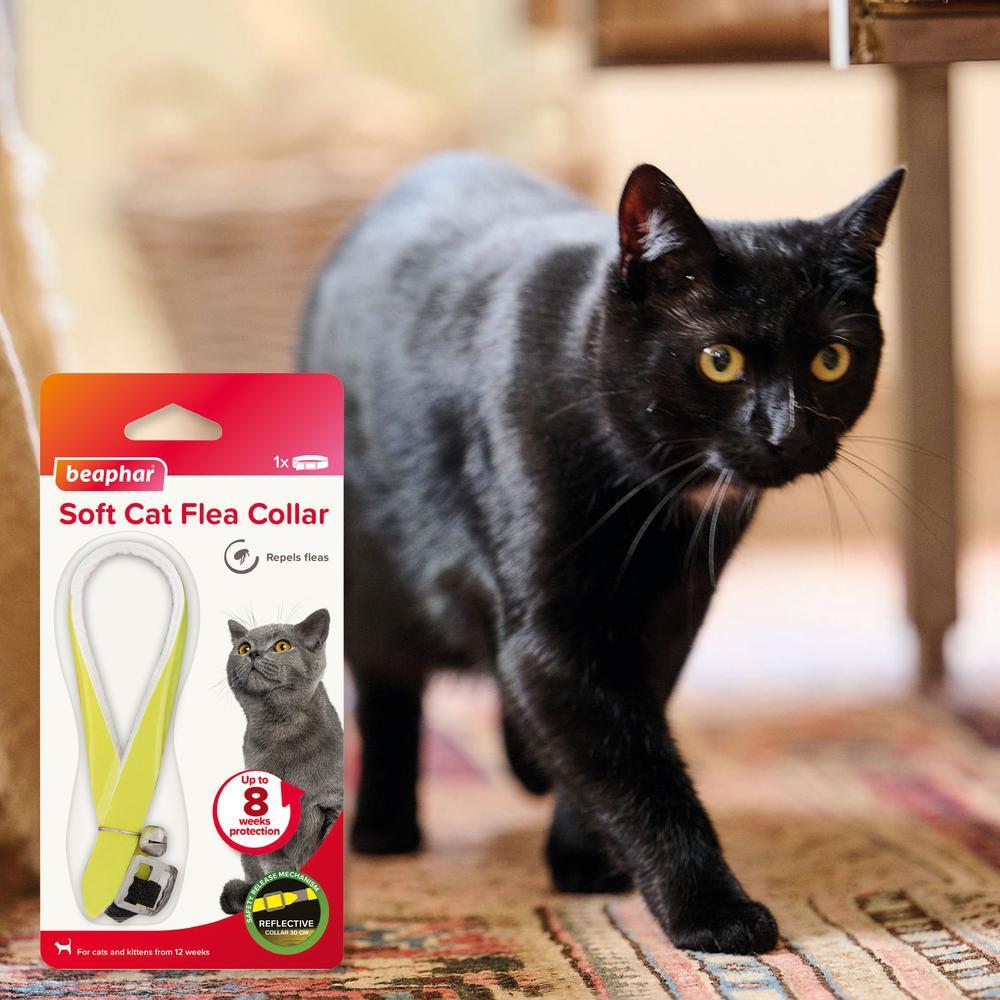 Beaphar Soft Cat Flea Collar Reflective Yellow