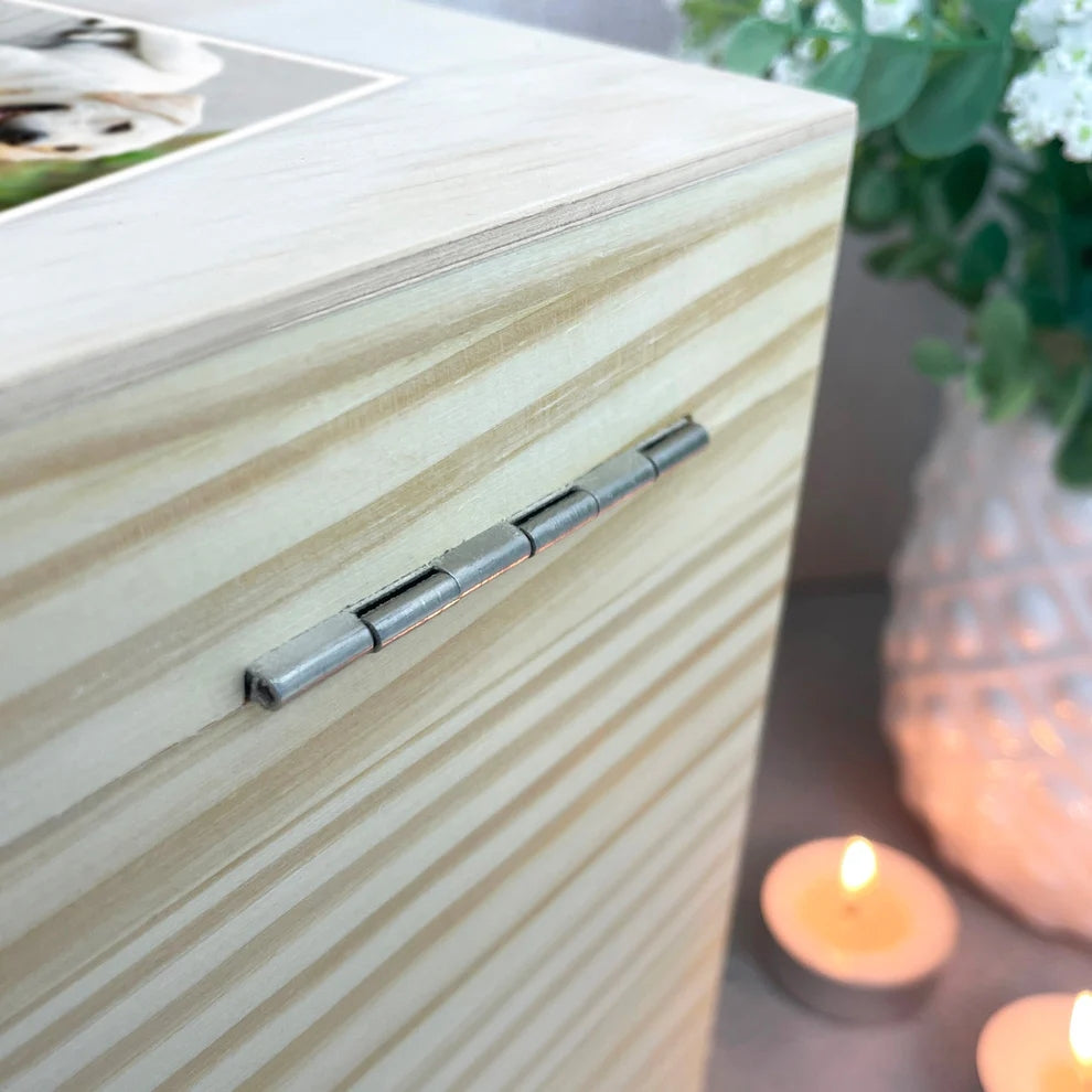 Personalised Three Photo Pet Memorial Keepsake Box 5 Sizes