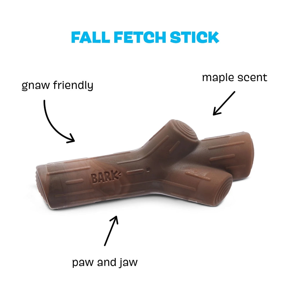 BARK Fall Fetch Stick The Grrreat Outdoors Super Chewer Dog Toy