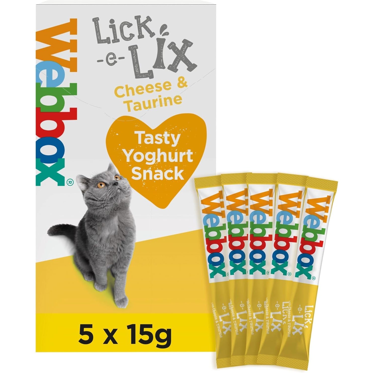 Webbox Lick-e-Lix Cheese & Taurine Cat Treats