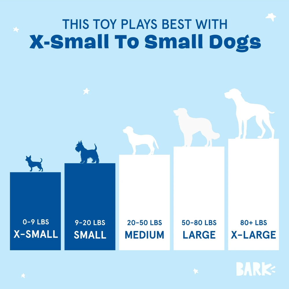 BARK Yippy & Skippy Slippies Plush Dog Toy