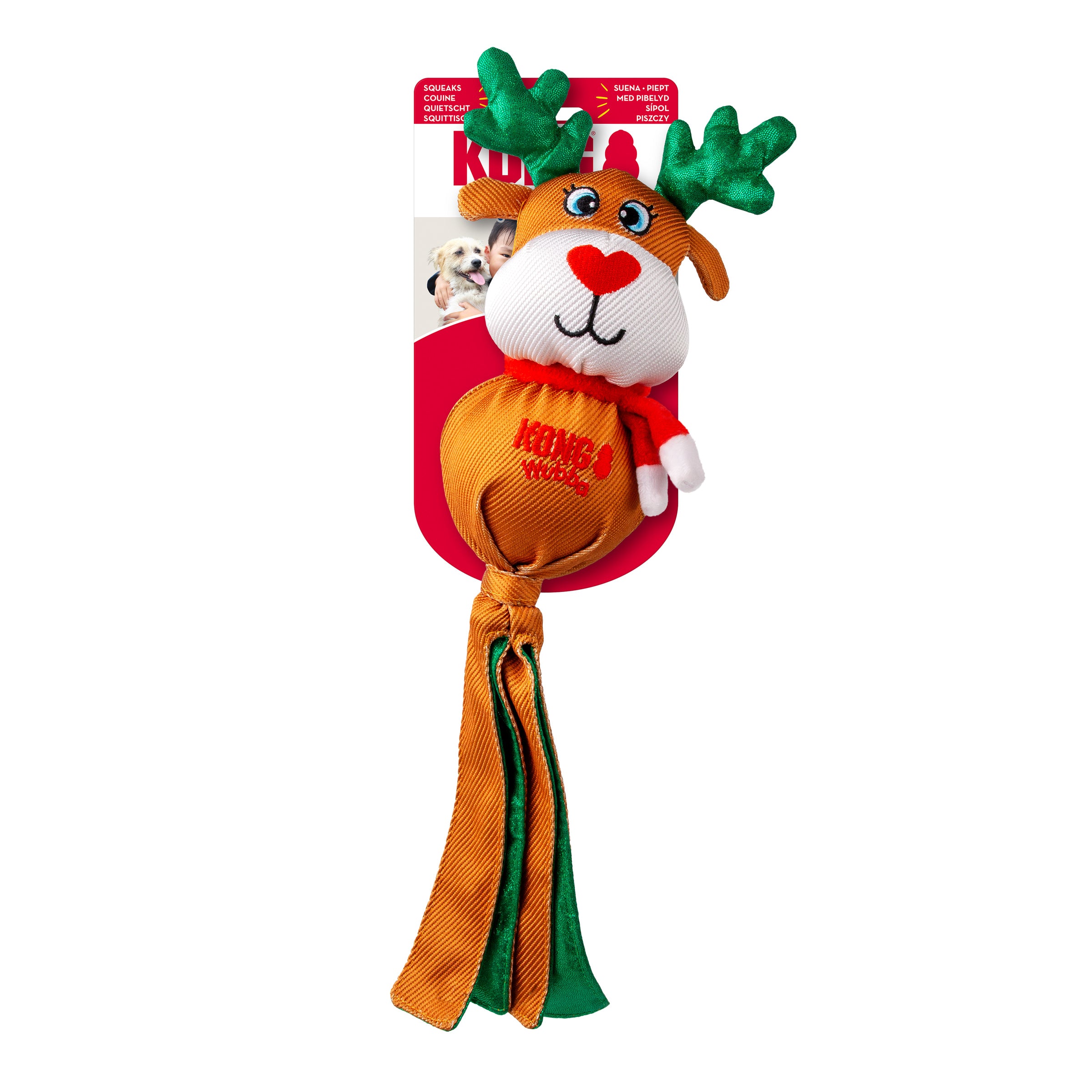 KONG Holiday Wubba Assorted