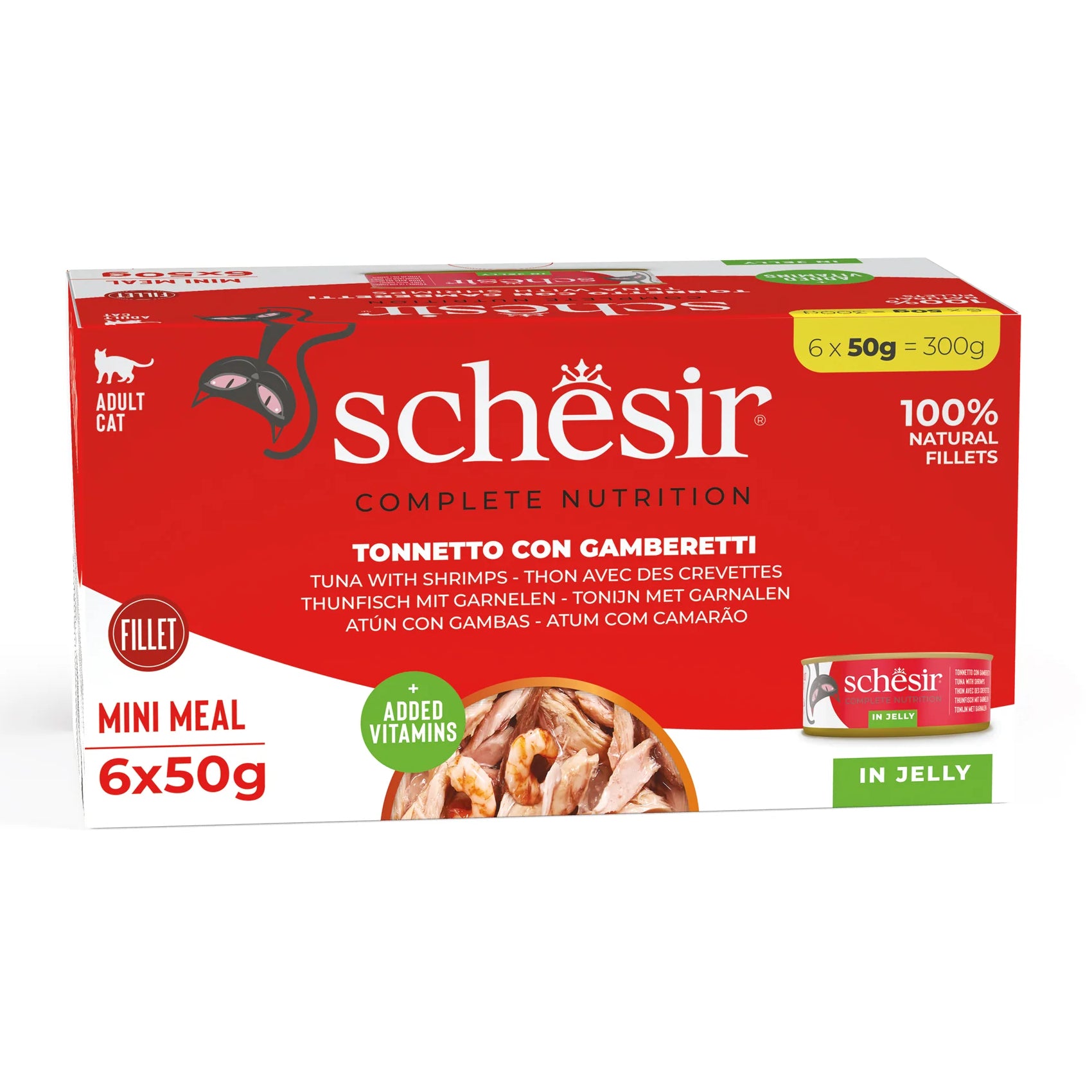 Schesir Tuna with Shrimp In Jelly 6 x 50g