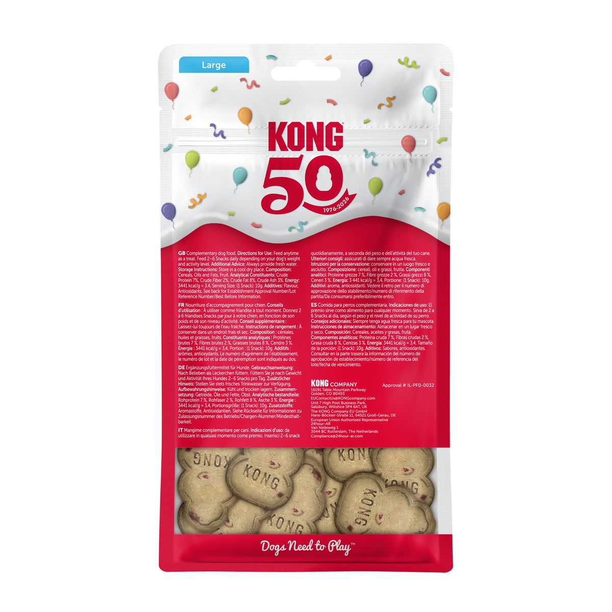 KONG Snacks Birthday Recipe 2 Sizes